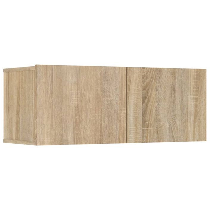 Meubles TV 4 pcs Chêne Sonoma 80x30x30 cm Bois d'ingénierie - Photo n°7