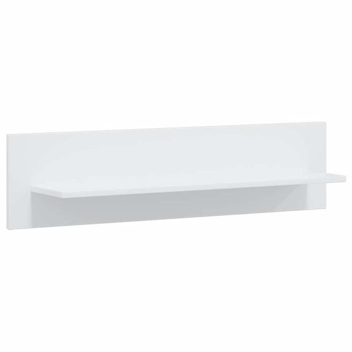 Meubles TV 5 pcs avec lumière LED blanc mat bois d'ingénierie - Photo n°11