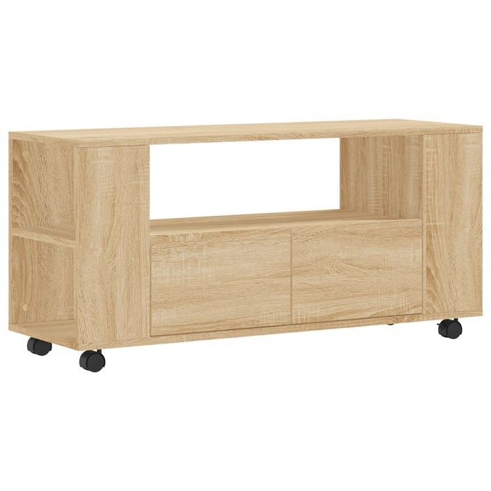 Meubles TV chêne sonoma 102x34,5x43 cm bois d'ingénierie - Photo n°1