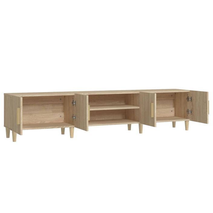 Meubles TV chêne sonoma 180x31,5x40 cm bois d'ingénierie - Photo n°7