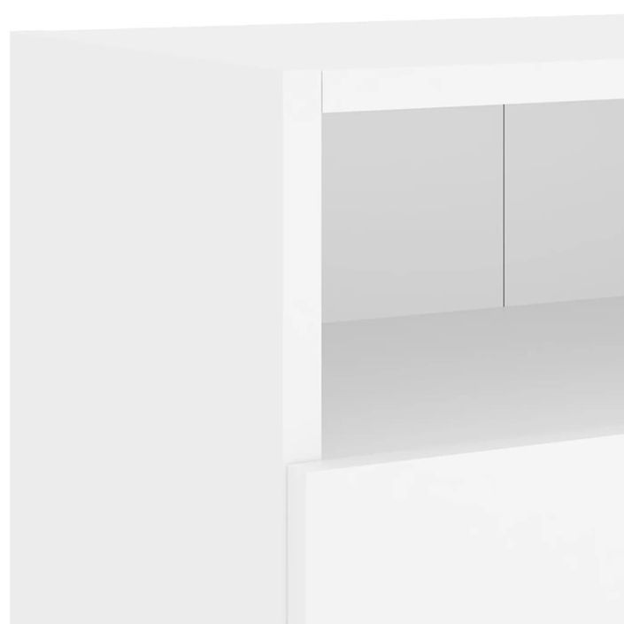 Meubles TV muraux 2 pcs blanc 100x30x30 cm bois d'ingénierie - Photo n°10