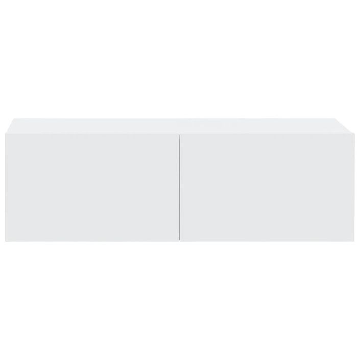 Meubles TV muraux 2 pcs blanc 100x30x30 cm bois d'ingénierie - Photo n°6