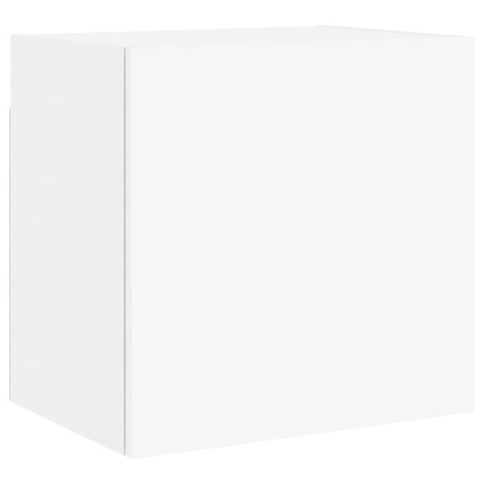 Meubles TV muraux 2 pcs blanc 40,5x30x40 cm bois d'ingénierie - Photo n°6