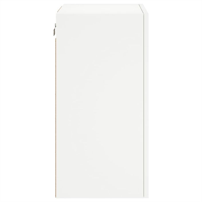 Meubles TV muraux 2 pcs blanc 40,5x30x60 cm bois d'ingénierie - Photo n°8