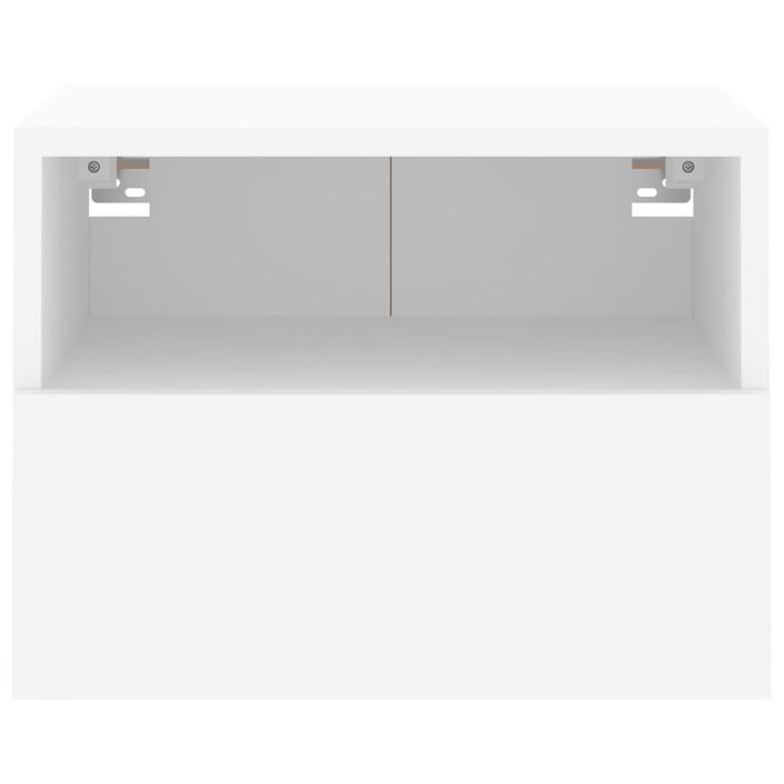 Meubles TV muraux 2 pcs blanc 40x30x30 cm bois d'ingénierie - Photo n°8