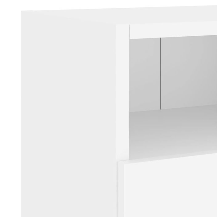 Meubles TV muraux 2 pcs blanc 60x30x30 cm bois d'ingénierie - Photo n°11