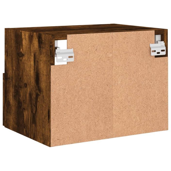 Meubles TV muraux 2 pcs chêne fumé 40x30x30cm bois d'ingénierie - Photo n°10