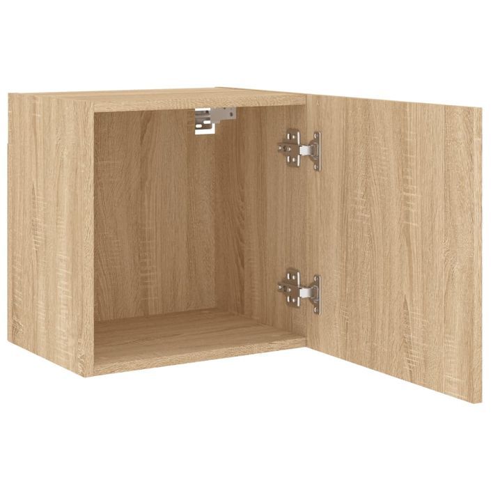 Meubles TV muraux 2 pcs chêne sonoma 40,5x30x40 cm - Photo n°7