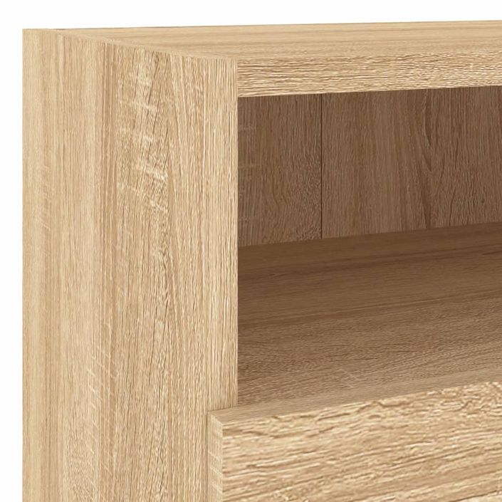 Meubles TV muraux 2 pcs chêne sonoma 40x30x30cm bois ingénierie - Photo n°12