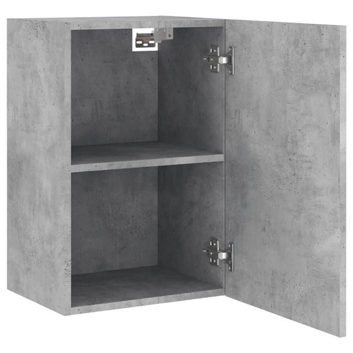 Meubles TV muraux 2 pcs gris béton 40,5x30x60cm bois ingénierie - Photo n°6