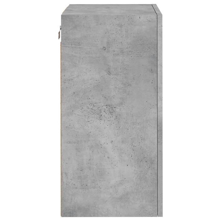 Meubles TV muraux 2 pcs gris béton 40,5x30x60cm bois ingénierie - Photo n°8