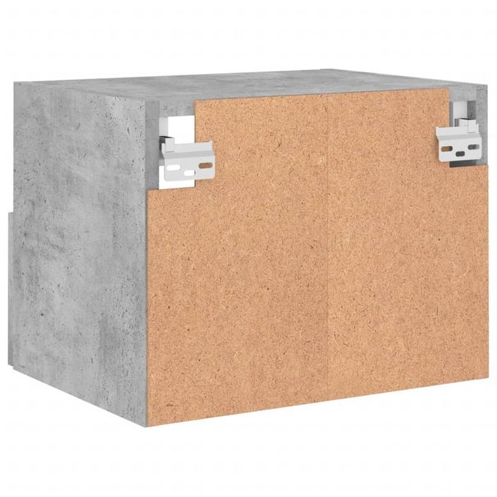 Meubles TV muraux 2 pcs gris béton 40x30x30cm bois d'ingénierie - Photo n°10