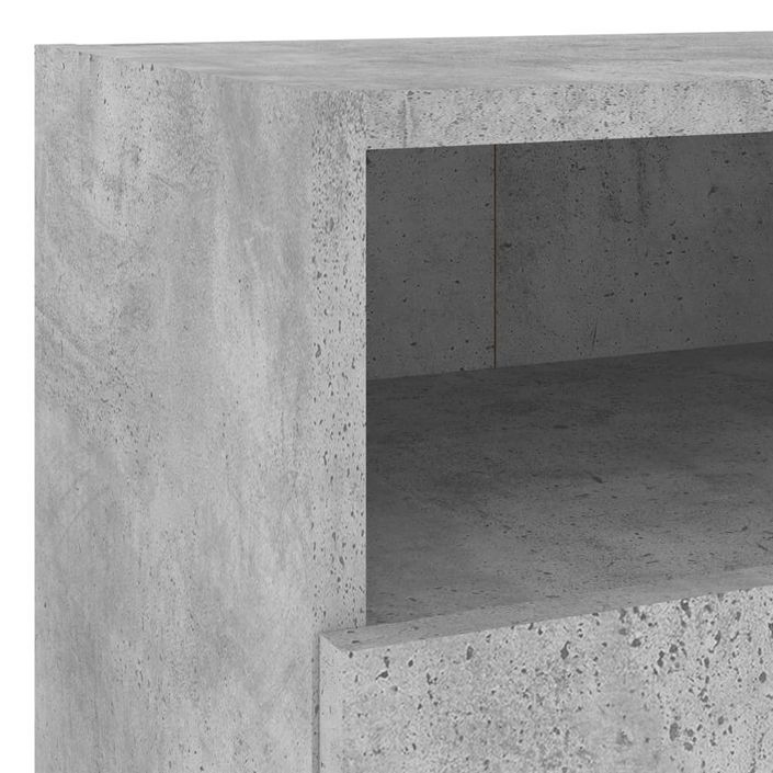 Meubles TV muraux 2 pcs gris béton 40x30x30cm bois d'ingénierie - Photo n°11