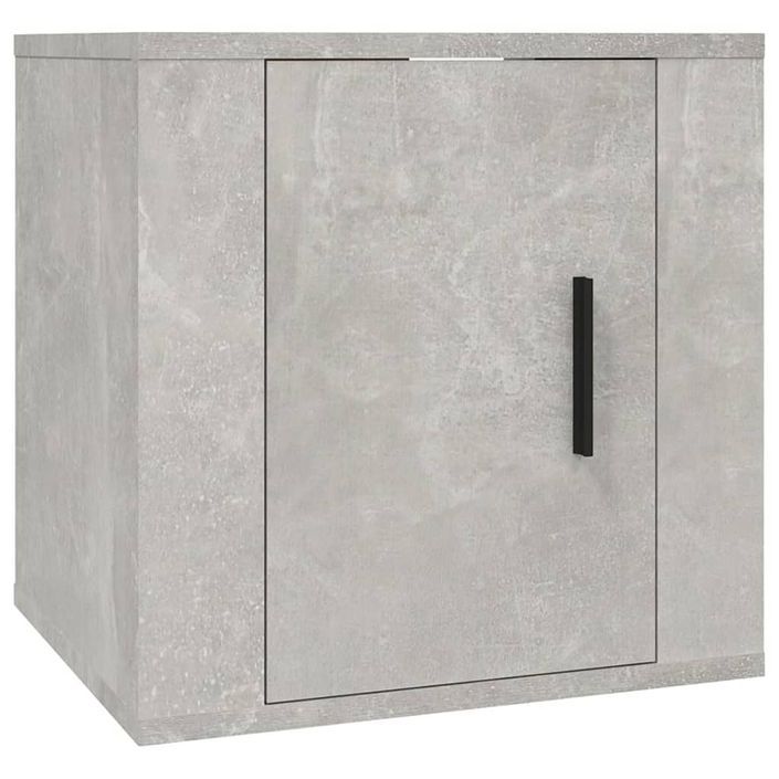 Meubles TV muraux 2 pcs Gris béton 40x34,5x40 cm - Photo n°5