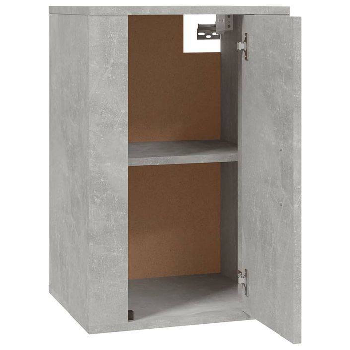 Meubles TV muraux 2 pcs Gris béton 40x34,5x60 cm - Photo n°8