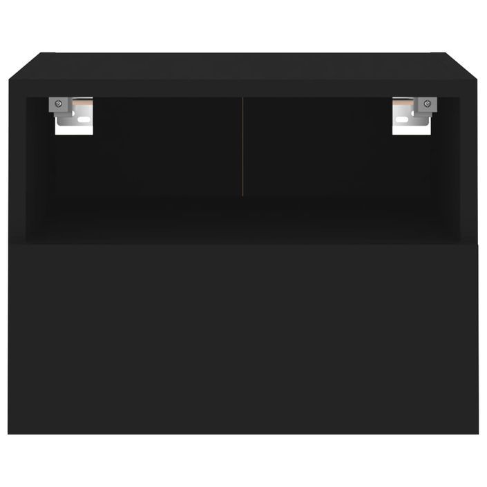 Meubles TV muraux 2 pcs noir 40x30x30 cm bois d'ingénierie - Photo n°8