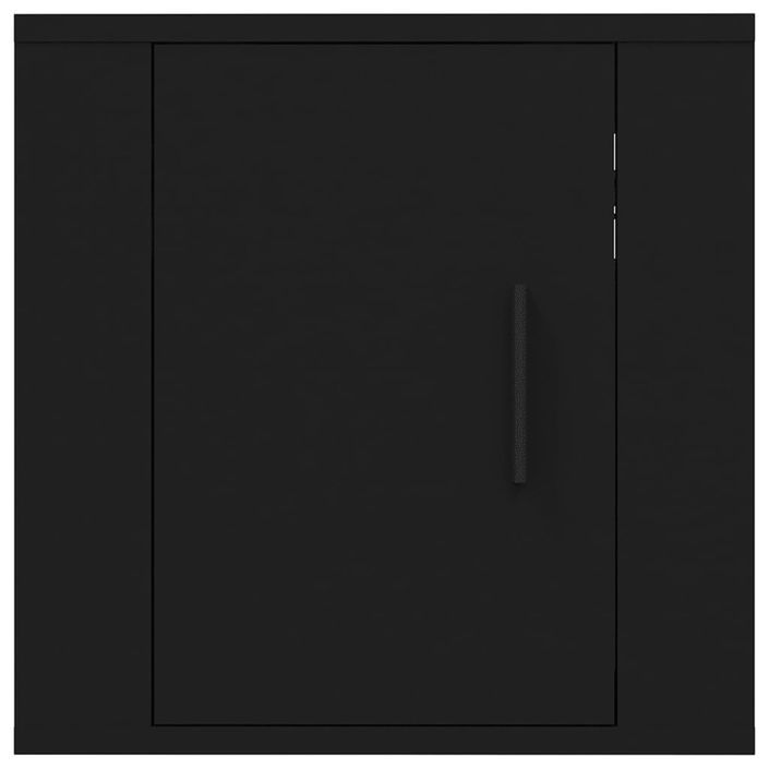 Meubles TV muraux 2 pcs Noir 40x34,5x40 cm - Photo n°6