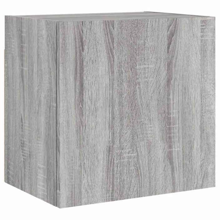 Meubles TV muraux 2pcs sonoma gris 40,5x30x40cm bois ingénierie - Photo n°6