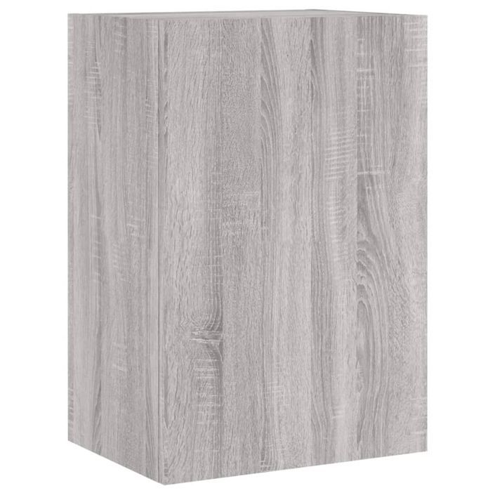 Meubles TV muraux 2pcs sonoma gris 40,5x30x60cm bois ingénierie - Photo n°5