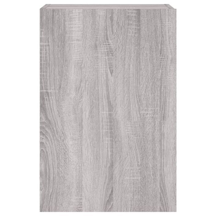 Meubles TV muraux 2pcs sonoma gris 40,5x30x60cm bois ingénierie - Photo n°7