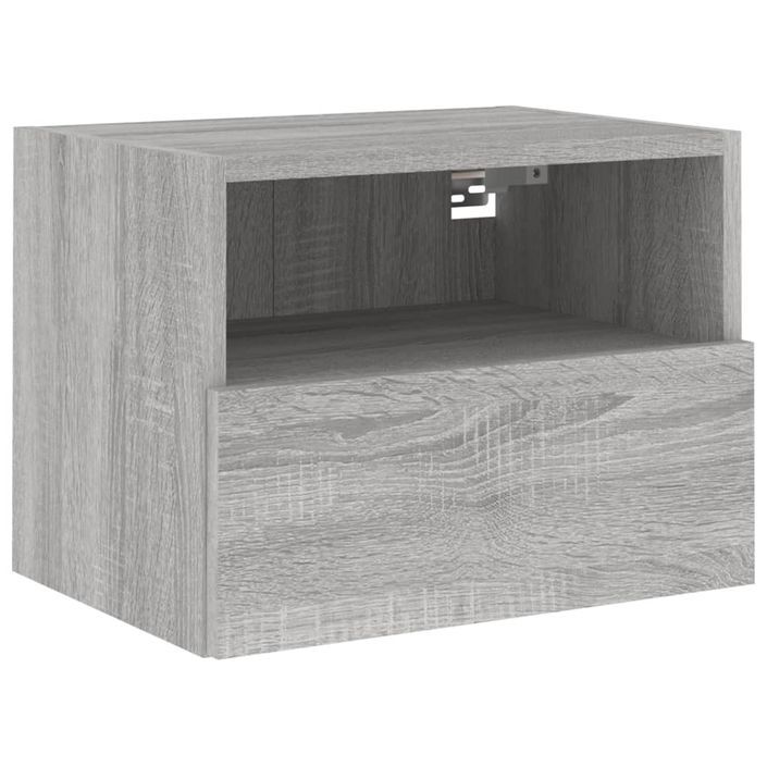 Meubles TV muraux 2pcs sonoma gris 40x30x30cm bois d'ingénierie - Photo n°6