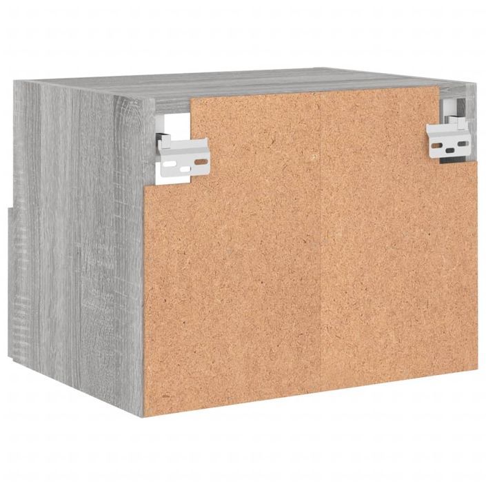 Meubles TV muraux 2pcs sonoma gris 40x30x30cm bois d'ingénierie - Photo n°10