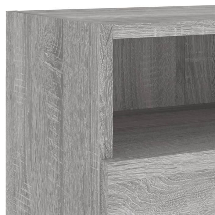 Meubles TV muraux 2pcs sonoma gris 80x30x30cm bois d'ingénierie - Photo n°11