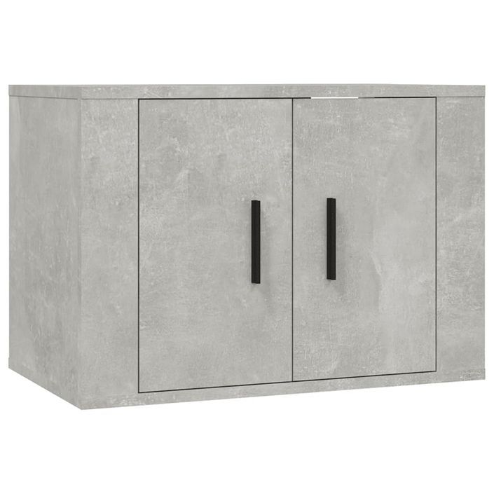 Meubles TV muraux 3 pcs gris béton 57x34,5x40 cm - Photo n°4