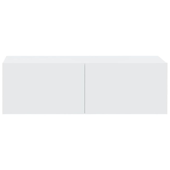 Meubles TV muraux 4 pcs Blanc 100x30x30 cm - Photo n°5