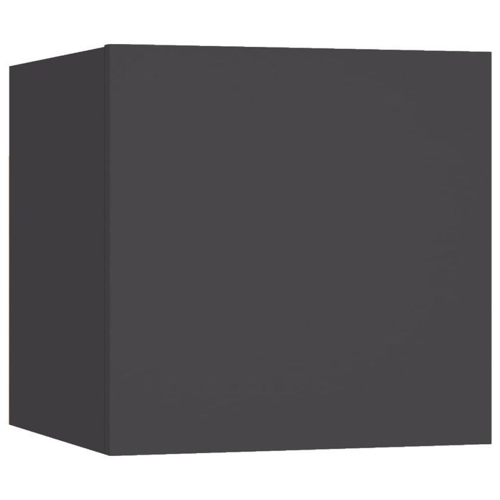 Meubles TV muraux 8 pcs Gris 30,5x30x30 cm - Photo n°4