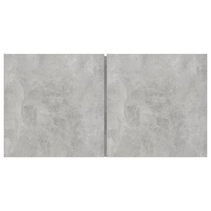 Meubles TV suspendus 2 pcs Gris béton 60x30x30 cm - Photo n°5