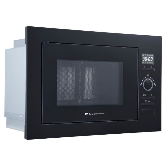 Micro-ondes Encastrable CONTINENTAL EDISON CEMO25GEB2 - Noir - 25L - 900 W - Grill 1000 W - Photo n°4