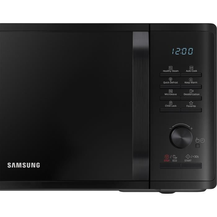 Micro-ondes solo - SAMSUNG - MS23K3555E - Noir - 23L - Contrôle électronique + bouton - Fonction maintien au chaud - Photo n°4