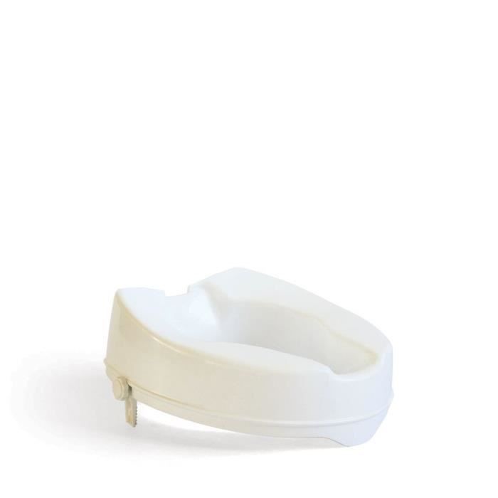MILL'O SANTE Réhausseur WC - Plastique PP - Blanc - 1,31 kg - Hauteur : 10 cm - Photo n°1