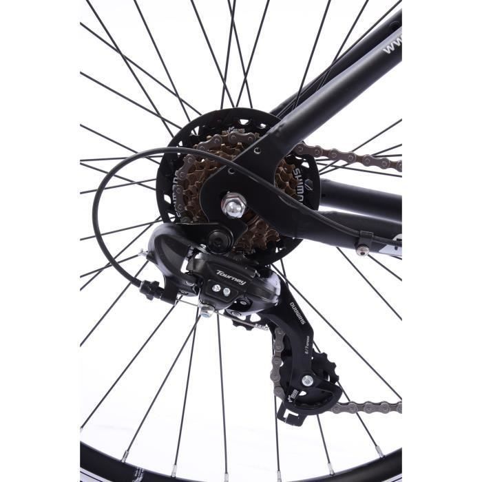 MINERVA Vélo VTT enfant 26 pouce cadre en aluminium couleur noir - Photo n°2