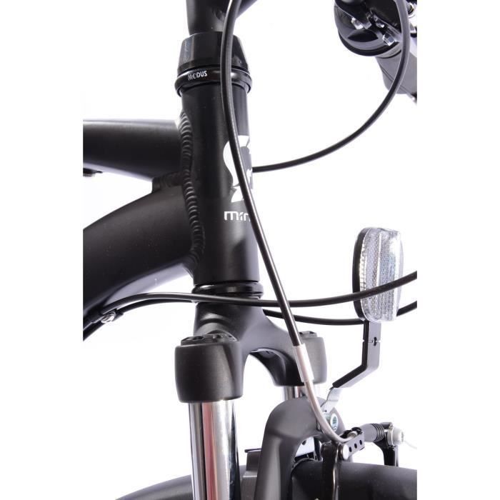 MINERVA Vélo VTT enfant 26 pouce cadre en aluminium couleur noir - Photo n°5