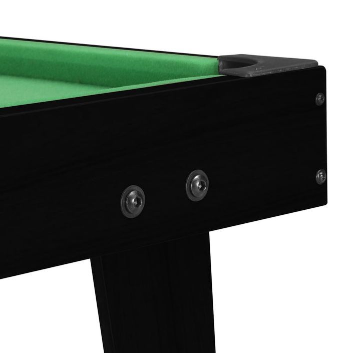 Mini table de billard 3 pieds 92x52x19 cm Noir et vert - Photo n°6