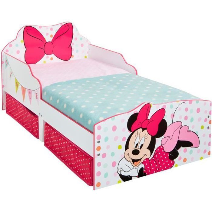 Minnie Mouse - Lit 70x140cm pour enfants avec espace de rangement sous le lit - Photo n°1