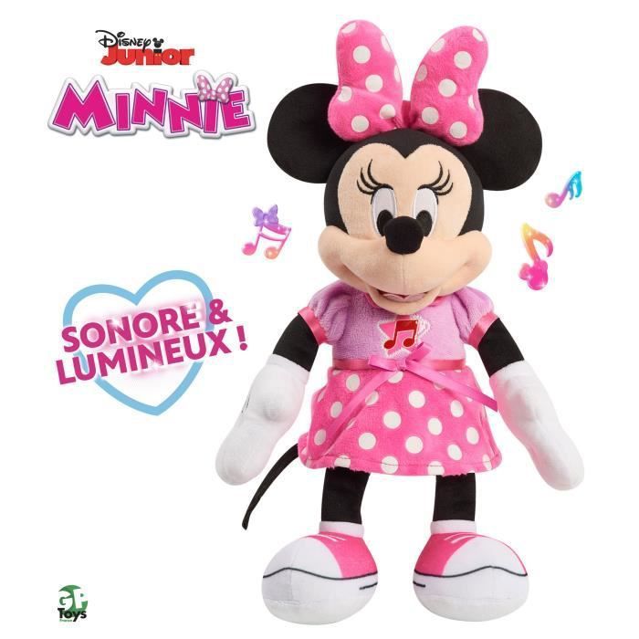 Minnie, Peluche musicale, avec fonctions sonores et lumineuses, 30 cm, Jouet pour enfants des 3 ans, MCN21 - Photo n°3