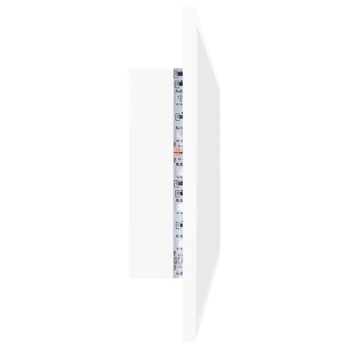 Miroir à LED de salle de bain Blanc 100x8,5x37 cm - Photo n°8