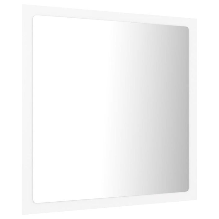 Miroir à LED de salle de bain Blanc 40x8,5x37 cm - Photo n°2