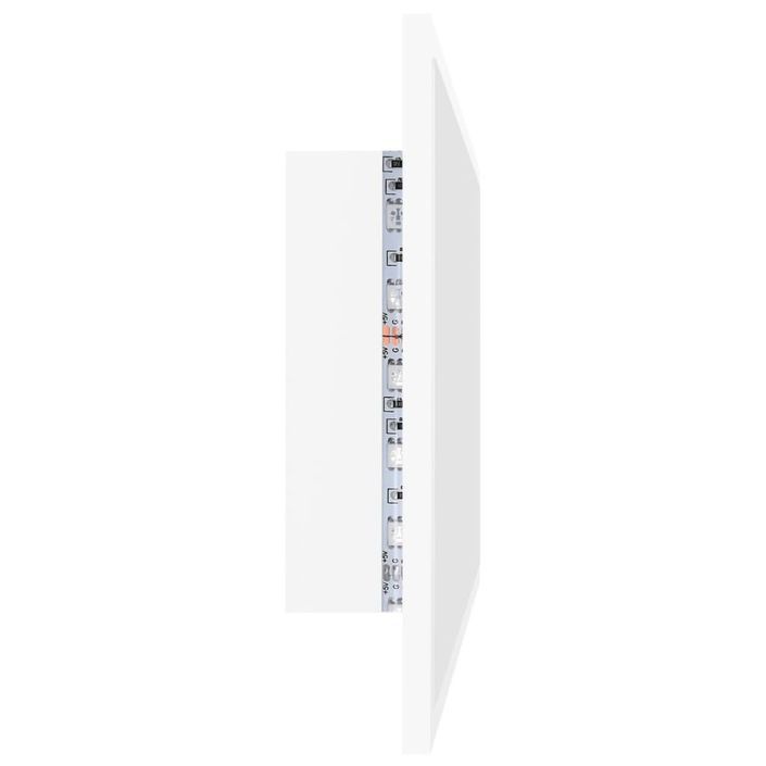 Miroir à LED de salle de bain Blanc 80x8,5x37 cm - Photo n°8