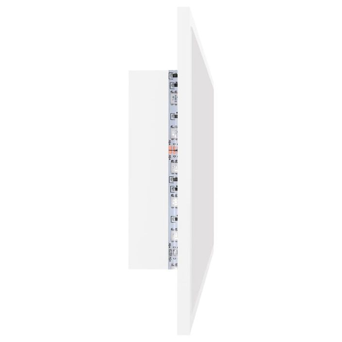 Miroir à LED de salle de bain Blanc 90x8,5x37 cm - Photo n°8