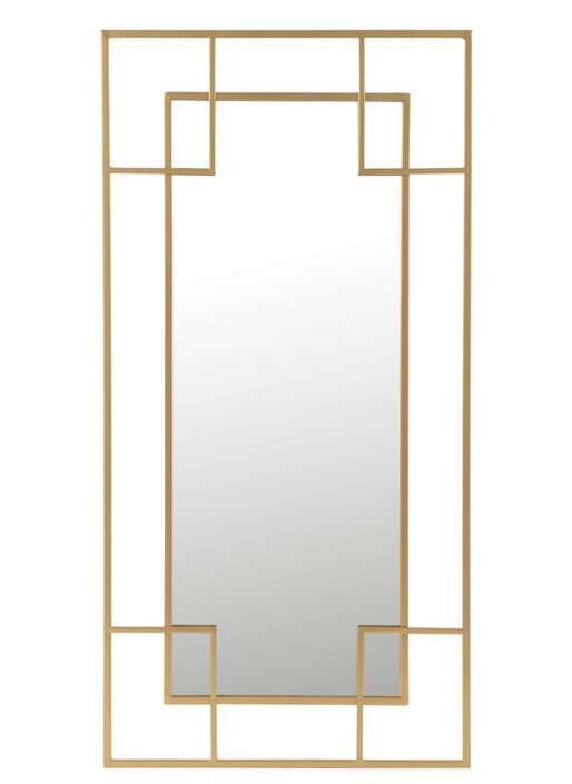 Miroir avec lignes dorées en métal Suzanna L 60 cm - Photo n°1