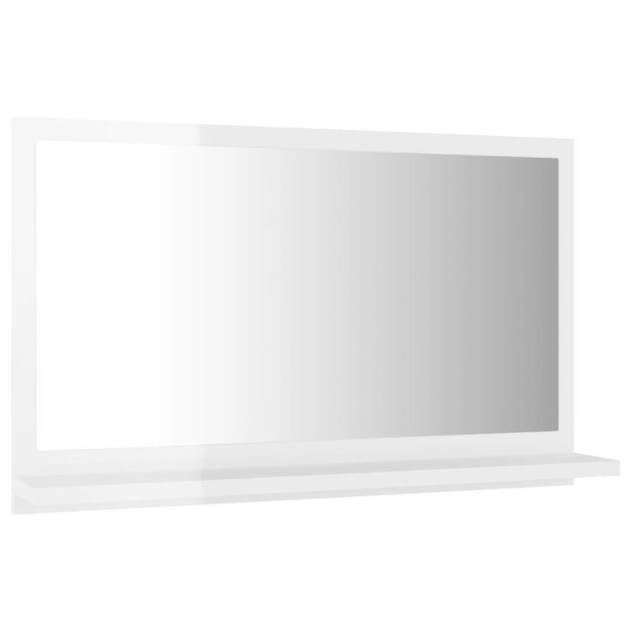 Miroir de salle de bain Blanc brillant 60x10,5x37 cm - Photo n°5