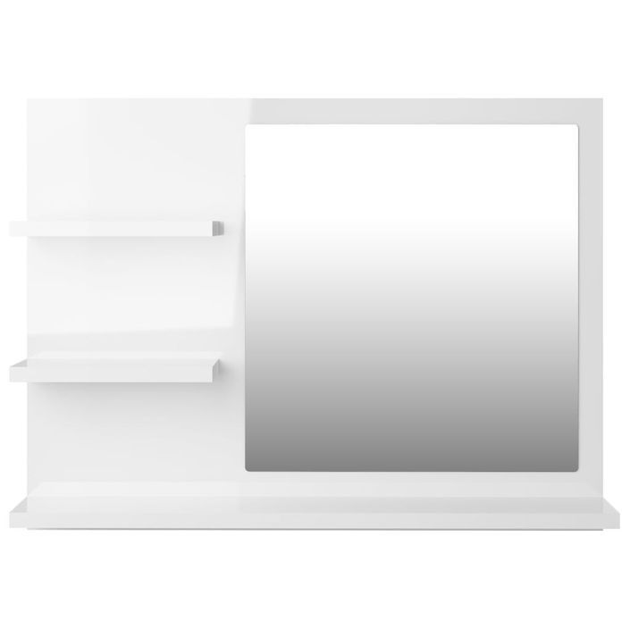 Miroir de salle de bain Blanc brillant 60x10,5x45 cm - Photo n°5