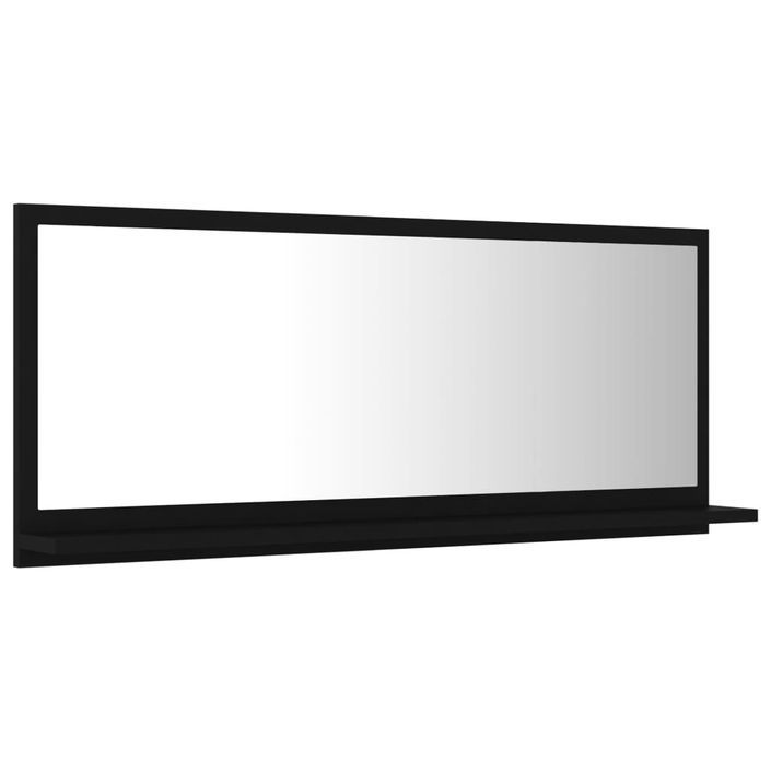 Miroir de salle de bain Noir 90x10,5x37 cm - Photo n°5