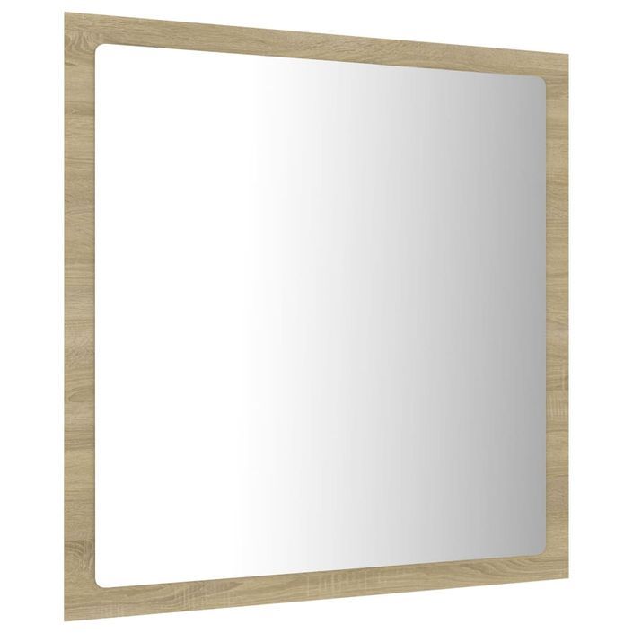 Miroir LED de salle de bain Chêne sonoma 40x8,5x37 cm - Photo n°7