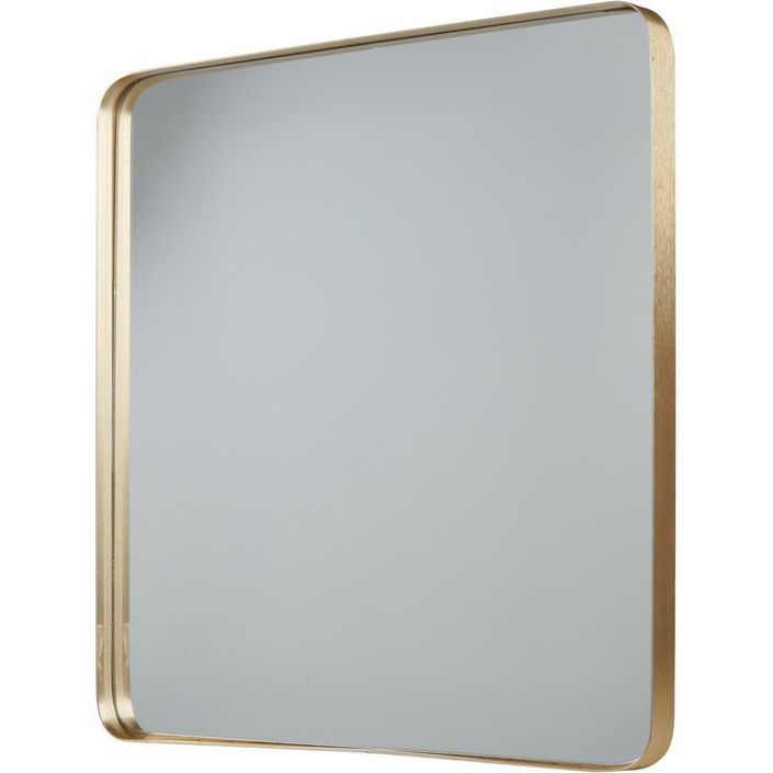 Miroir mural carré métal doré Nort - Photo n°2