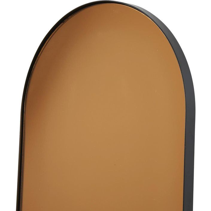 Miroir mural ovale métal doré Kirko - Photo n°3